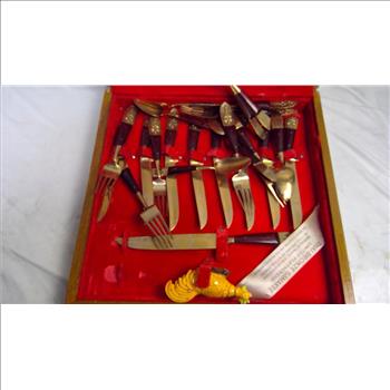 Siam Bronze Cutlery Set, 27 Pieces