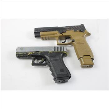 Sig Sauer And Lock BB Gun Pistol, 2 Pieces