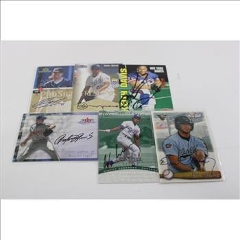 Signed Assorted Sport Trading Cards 10 Pieces