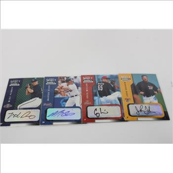 Signed Assorted Sport Trading Cards 10 Pieces
