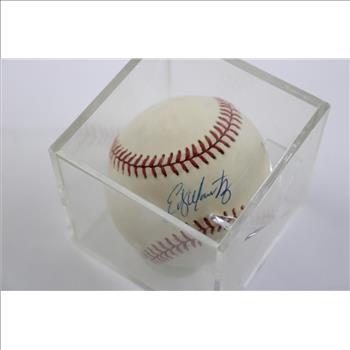 Signed Rawlings Baseball In Case
