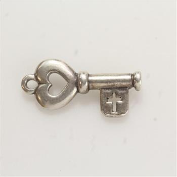 Silver 1.6g James Avery Key Of Promise Charm