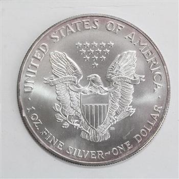 Silver 2001 American Eagle Dollar Coin