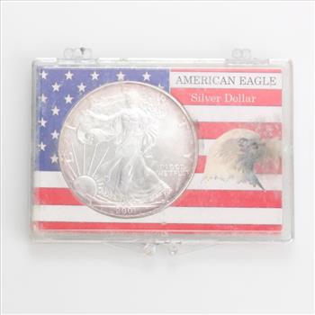 Silver 2001 American Eagle Dollar Coin