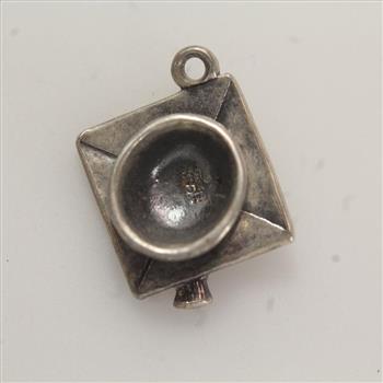 Silver 2g James Avery Graduation Cap Charm