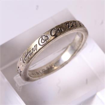 Silver 3g Tiffany & Co. Notes Band Ring