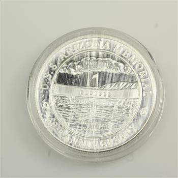 Silver 40th Anniversay U.S.S Arizona Memorial Commemorative Coin