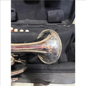 Silver And Brass Cornet Trumpets With Case