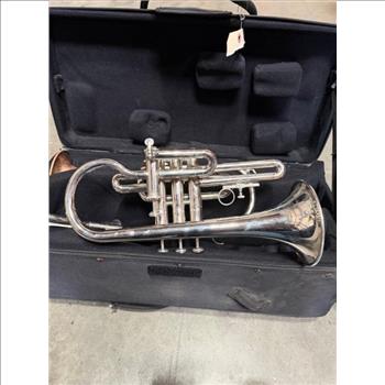 Silver And Brass Cornet Trumpets With Case