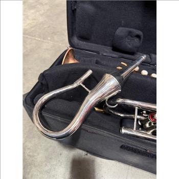 Silver And Brass Cornet Trumpets With Case