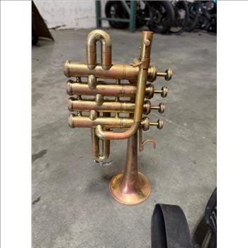 Silver And Brass Cornet Trumpets With Case