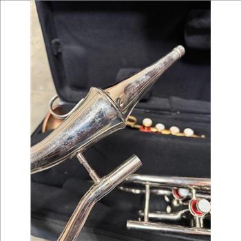 Silver And Brass Cornet Trumpets With Case