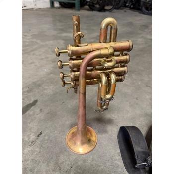 Silver And Brass Cornet Trumpets With Case