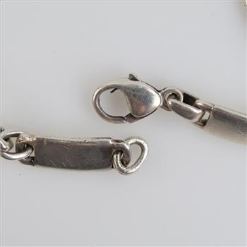 Silver Bar Link Bracelet