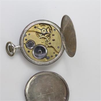 Silver Brevete Ancre Pocket Watch
