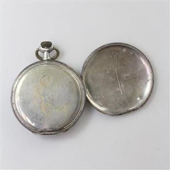 Silver Brevete Ancre Pocket Watch
