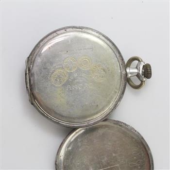 Silver Brevete Ancre Pocket Watch