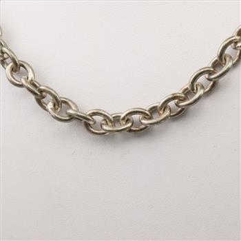Silver Chain Link Necklace