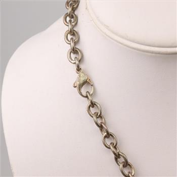 Silver Chain Link Necklace