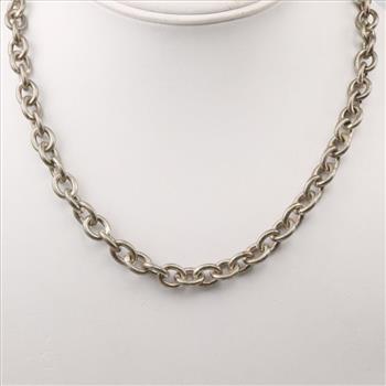 Silver Chain Link Necklace