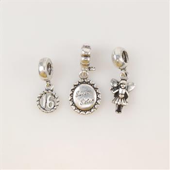 Silver Charms, 3 Pieces