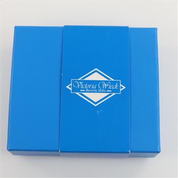 Silver Clear Stone Cross Pendant And Chain