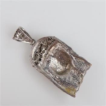 Silver Clear Stone Pendant