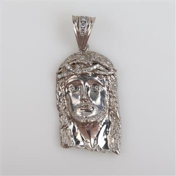 Silver Clear Stone Pendant