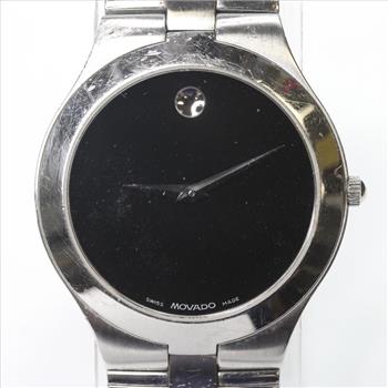 Silver Colored Movado Museum Watch