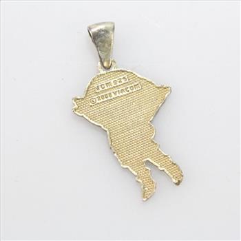 Silver Dora The Explorer Pendant, 1.01g