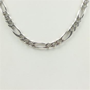 Silver Figaro Chain Necklace