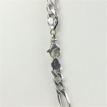 Silver Figaro Chain Necklace