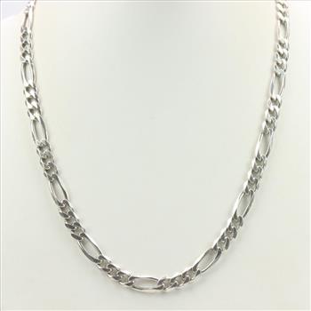 Silver Figaro Chain Necklace