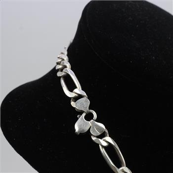 Silver Figaro Necklace
