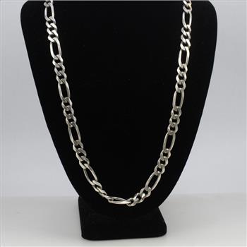 Silver Figaro Necklace