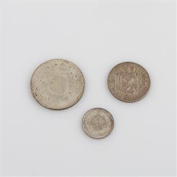 Silver Foreign Coins, 3 Coins