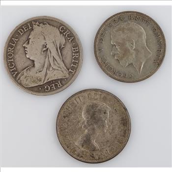 Silver Foreign Currency, 3 Pieces