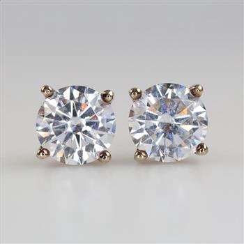Silver GP Clear Stone Earrings