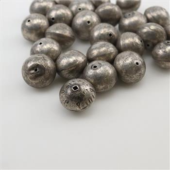Silver Handmade Bead, 24 Pieces