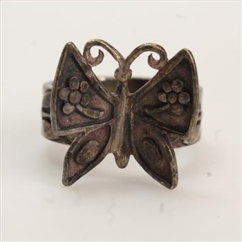 Silver James Avery Butterfly Ring