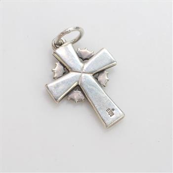 Silver James Avery Cross With Thorns Pendant, 4.52g