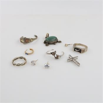 Silver Jewelry, 10 Pieces