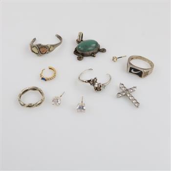 Silver Jewelry, 10 Pieces