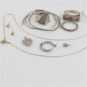 Silver Jewelry, 10 Pieces