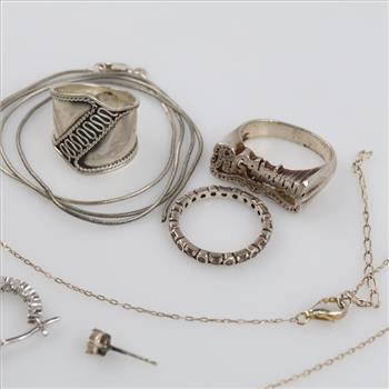 Silver Jewelry, 10 Pieces