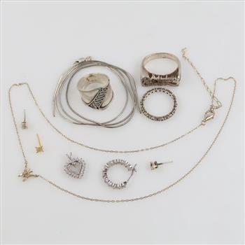 Silver Jewelry, 10 Pieces