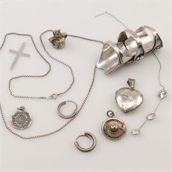 Silver Jewelry, 10 Pieces