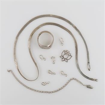 Silver Jewelry, 10 Pieces