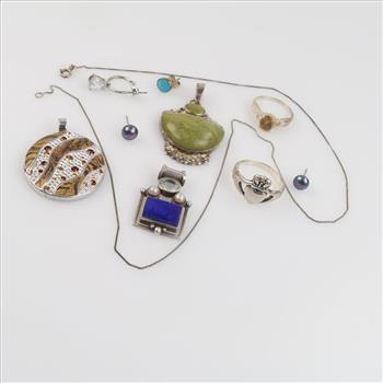 Silver Jewelry, 10 Pieces