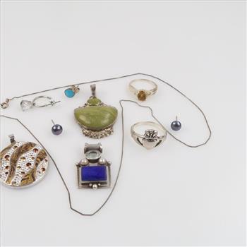 Silver Jewelry, 10 Pieces